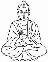 Buddha Coloring Pages Printable Color Getcolorings Lord sketch template