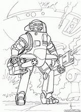 Coloring Futuristic Pages Coloriage Soldat Wars Galactic Grunt Designlooter Raskraska Drawings Gif sketch template