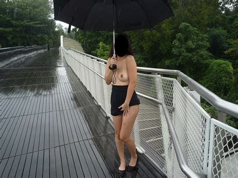 singaporean exhibitionist lady public exposure all over the island