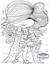 Bestie Besties Digi Stamp Fluffy Img215 Flirty Instant Coloring Choose Board sketch template