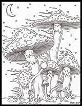 Mushrooms Drawings Drawing Coloring Pages Mushroom Psychedelic Aesthetic Wind Hippie Pencil Trippy Colorful Deviantart Malen Pilze Pilz Ideen Zeichnung Bilder sketch template