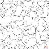 Hearts Coloring Pages Lots Heart Printable Sheets Drawing Kids Girls Mandala sketch template
