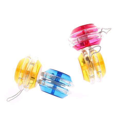 pcs plastic yoyo ball luminous led flashing easy  carry yoyo party colorful yo yo toys
