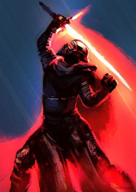 kylo ren from star wars the force awakens by noé leyva