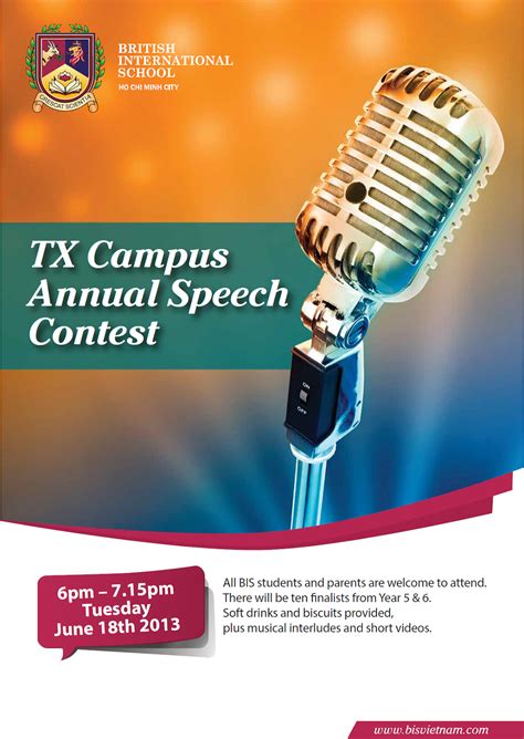 nice speech contest flyer design