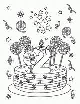Anniversaire Colorier Gateau Colouring Dory Kinder Coloriages Wuppsy Aimable öffnen sketch template