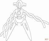 Pokemon Coloring Pages Deoxys Color Printable Drawing Online Print Categories sketch template