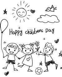 happy children day coloring pages topcoloringpagesnet