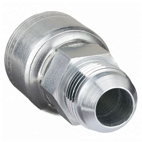 eaton aeroquip hydraulic crimp fitting fitting material steel  steel fitting size