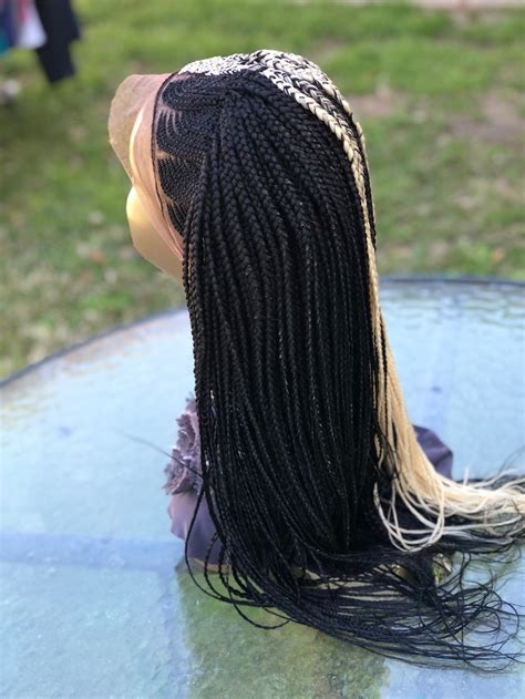 braided cornrow wig pls chose your l ength and color etsy