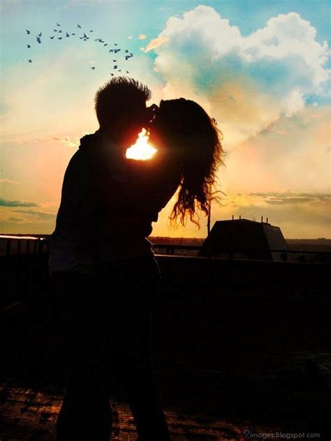 Hug Sunset Romantic Couple Cute Love