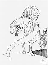 Dinosaurier Tyrannosaurus Malvorlage Okanaganchild sketch template