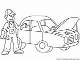 Mechanic Coloring Jobs Pages Printable Kb Colouring sketch template
