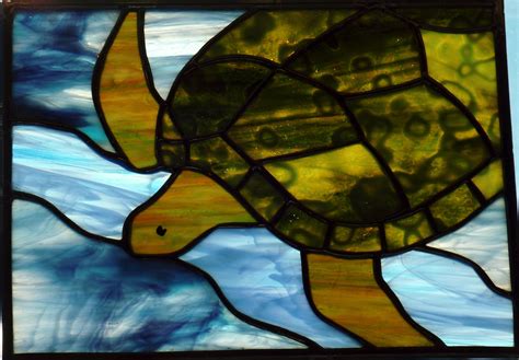 pattern   turtle    glass   stained