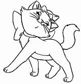 Coloring Marie Pages Aristocats Getcolorings Aristocat sketch template