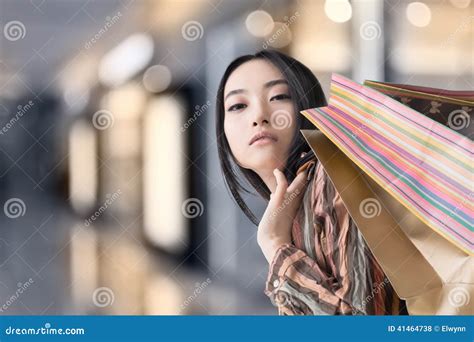 elegant asian woman shopping stock photo image  businesswoman