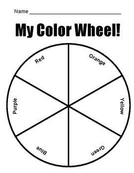 color wheel activity  meredith gerard teachers pay teachers