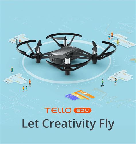 dji ryze tello  programmable drone  mp hd camera p wifi fpv mission pads swarm flying