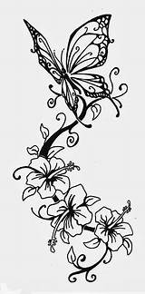 Stencils Sommerfugl Tegninger Lilies Desire Blomster Tattoosbook Schmetterling Motiv Gezeichnete Inspiration Monie sketch template