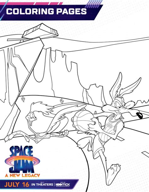 space jam  coloring pages getcoloringpages   space jam