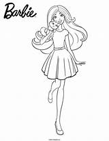 Barbie Coloring Pages Kitty Hellokids Disney Color Her Printable Print Cuddly Colouring Girl Cute Cartoon Drawing Printables Book Kitten Girls sketch template