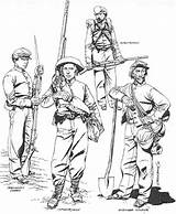 Soldier Confederate Getdrawings sketch template