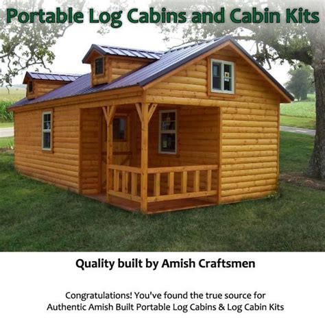 Amish Made Portable Log Cabins And Log Cabin Kits Log Cabin Kits