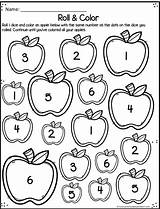 Apples Prek Alphabet Roll Preschoolplayandlearn sketch template
