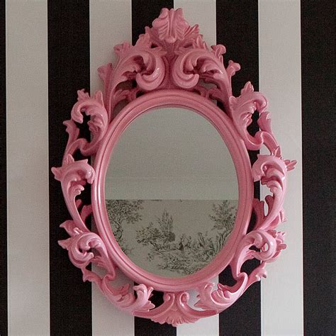 pink pink mirror mirror pink decor