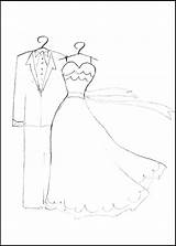 Wedding Coloring Pages Dress Printable Similar Template sketch template