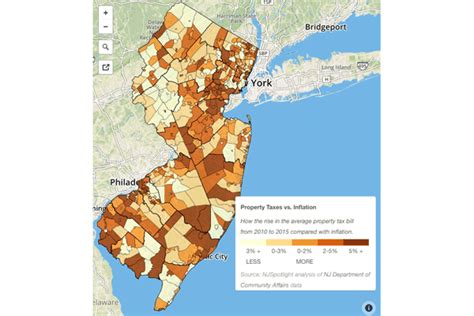 interactive map njs property taxes exceed inflation outpace income