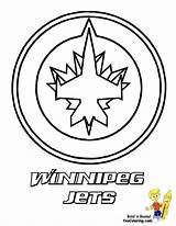 Coloring Pages Hockey Jets Nhl Winnipeg Ice Logos Color Logo Kids Colouring Printable Oilers Edmonton Symbols Bruins Print Outline Team sketch template
