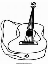 Chitarra Gitarre Colorare Malvorlagen Misti Musik Ausmalen Malvorlage Kategorien sketch template