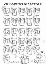 Alfabeto Babbo Abbecedario Lavoretti sketch template
