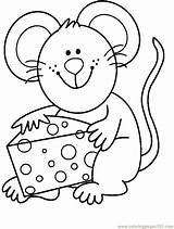 Coloring Mouse Cheese Pages Choose Board Mammals Eat Printable sketch template