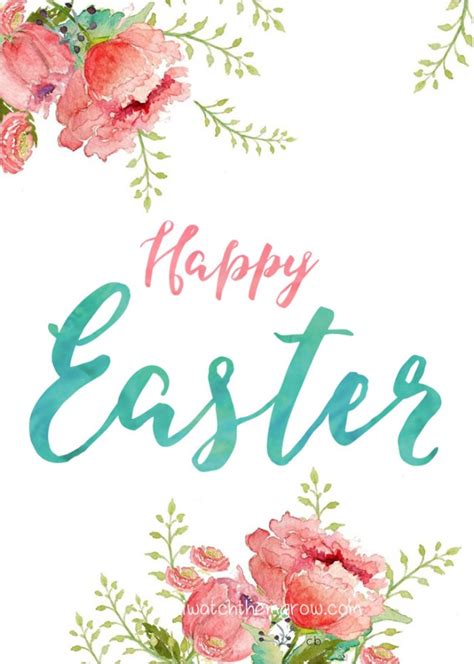 happy easter   spring printables    grow