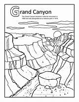Canyon Grand Coloring Pages Clipart Arizona Kids National Park Desert Clip Sheets Color Crafts Activities Trip Google Cliparts Colouring Adult sketch template