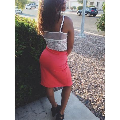 Curly Hair Wedges Skirt Booty Lace Pink Skirt Crop