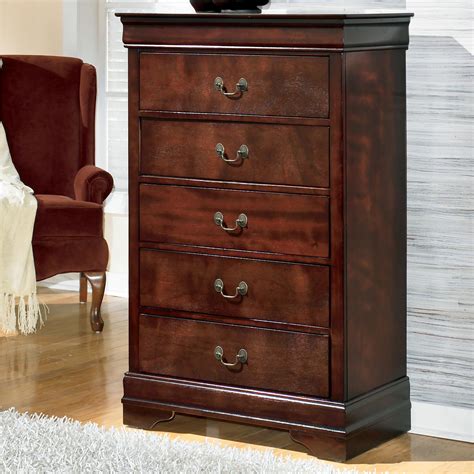 ashley signature design alisdair  traditional chest   drawers dunk bright