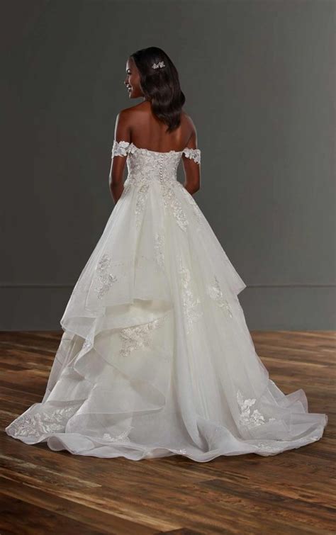 romantic ballgown  tiered skirt martina liana wedding dresses ball gowns wedding