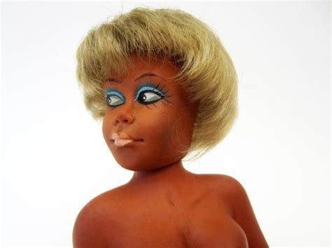 mature⎮1960s vintage nude pin up doll on fur⎮heico w