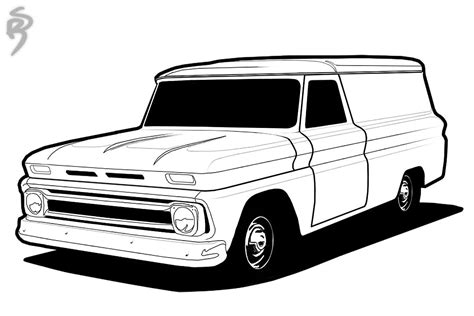 chevy truck coloring pages