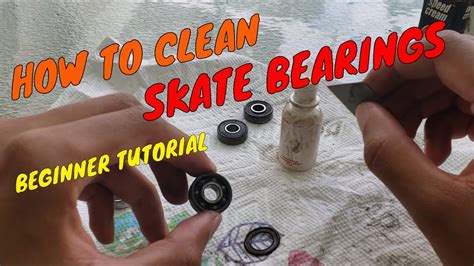 clean skateboard bearings beginner tutorial youtube