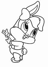 Baby Bunny Coloring Looney Lola Tunes Pages Bugs Drawing Drawings Characters Toons Bunnies Character Clipart Cute Print Color Printable Library sketch template