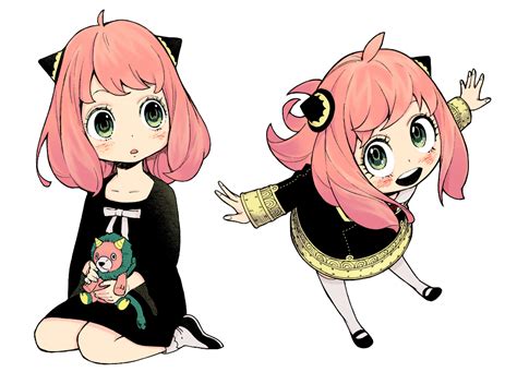 coloured anyas cute anime character favorite character anime characters