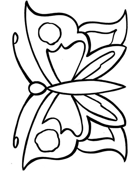 gambar butterfly coloring pages kids home easy  printable large