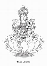 Coloring Pages Outline Goddess Lakshmi Sah Shruti Coroflot Kids Trending Days Last sketch template