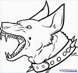 Dog Draw Guard Drawing Step Scary Police Pages Animals Drawings Coloring Angry Sketch Clipart Dragoart Teeth Easy Cool Animal Colouring sketch template