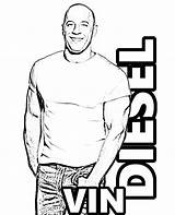 Pages Vin Diesel Kolorowanki Furious Kolorowanka Actor sketch template