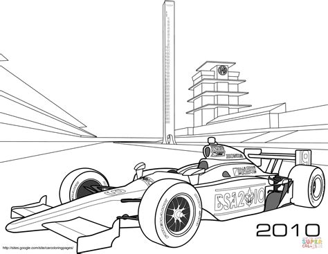 indy race car coloring page  printable coloring pages
